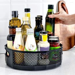 Kitchen Storage Simple Rotatable Tray For Spice Space-Saving Makeup Case Bedroom Dressers
