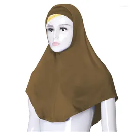 Ethnic Clothing Muslim Instant Hijab With Inner Hat Women Islam Amira Pull On Ready Made To Wear Headscarf Wrap Prayer Hijabs Niqab Nikab