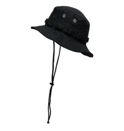 Windproof Rope Army Camouflage Fisherman Bucket Hat For Women Men Fishing Flat Cap Bob Panama Summer Fashion Designer Korean Sun H3300471