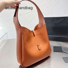 YS Armpit Bucket Bag Large Capacity Shoulder Bags Women Shopping ysllbag Hobo Purse Fashion Cowhide Leather Gold Letter Hardware Adjustable Strap Plain Lady