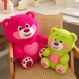 Stuffed Plush Animals Rose pink teddy bear stuffed animal fluffy green plush toy for children girlfriends family best birthday gift Q240515