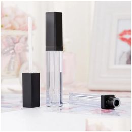 Packaging Bottles Wholesale Diy Lipgloss Plastic 5Ml Packing Containers Empty Rose Gold Lipgloses Tube Eyeliner Eyelash Container Dr Dhqdu