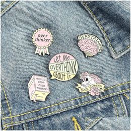 Pins, Brooches Pin For Women Enamel Fashion Dress Coat Shirt Demin Metal Funny Brooch Pins Badges Promotion Gift New Design Over Drop Dhjqm