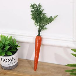 Decorative Flowers 2pcs Fake Carrot Models Vegetable Faux Toys Restaurant Display Props