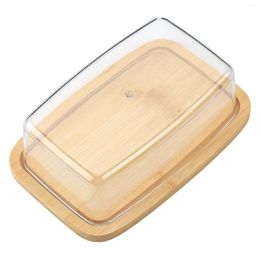 Plates With Lid Countertop Butter Dish Kitchen Keep Fresh Cheese Restaurant Heat Preservation Storage Rectangular Party Multipurpose