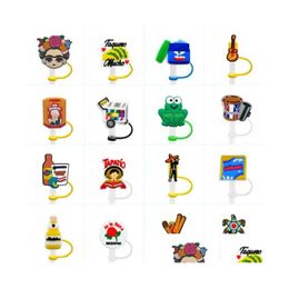 Drinking Straws New Arrived Mexican Food Sts Er Topper Rubber Sile Pvc Charms St Decoration Accessories Cap For Drop Delivery Dhmhu