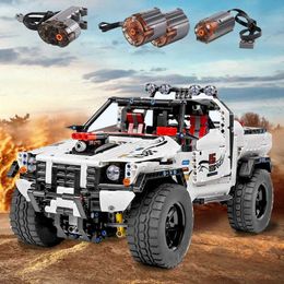 Blocks New 2027 Customised Pickup 4X4 Childrens MOC-2412 Adult Hobbies Education Toy Car Model Gift Building WX