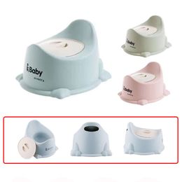 New Baby Potty Training Seat Plastic Children's Pot Portable Toilet With Cover Solid Colour Bedpan Boy Girl Urinal Easy Clean 1-4 L2405