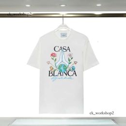 casa blanca casa blanca shirt casablanc shirt casa shirt Mens designer 24ss t Shirt fashion men casual t-shirts Street mens t shirts Tennis Club shorts sleeve 697