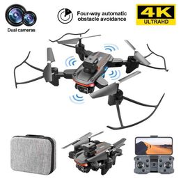 Drones KY603 Mini Folding Obstacle Avoidance Drone 4K Aviation Photography HD Professional Long endurance Remote Control Aircraft Toy Gifts B240516