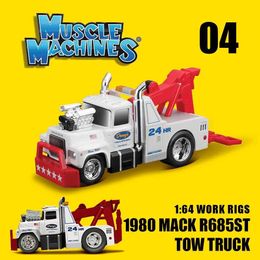 Diecast Model Cars Maisto 1 64 New MACK Chevrolet Ford Transport Truck Combination Tray Static Alloy Car Model Childrens Toy Series WX