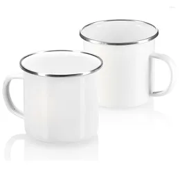 Mugs 3PCS Enamel Drinking Made Of Enamelled Stainless Steel Tea Pot Coffee Mug For Outdoors And Camping