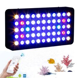 Grow Lights Fl Spectrum Led Aquarium Light Bluetooth Control Dimmable Marine For Coral Reef Fish Tank Drop Delivery Lighting Indoor Dhfvg