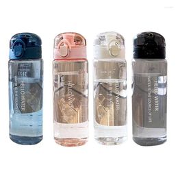 Water Bottles Clear Cool 800ml Reusable Outdoor Gear With Suction Mouth Liter Portable Gym Travel Leakproof Drinking Bottle