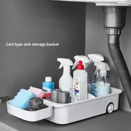 Kitchen Storage Wheel Slide Under Sink Rack Organiser Drawer Multipurpose Cabinet Holder Racks Bathroom Cosina