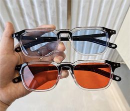 New Fashion Vintage Square Sunglasses Women Antireflective Plastic Mirror Glasses Oversized Men Retro Sun Glasses UV4004986000