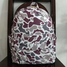 Backpacks Wholesale baby boys and girls backpack camouflage daytime bag childrens outdoor portable childrens school bag d240517