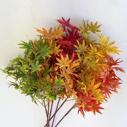 Decorative Flowers 4 Fork Simulation Plant Flower 81Cm Artificial Autumn Tree Branch For Garden Office Living Room Home