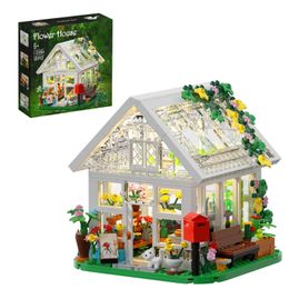 Other Toys Flower House Building Block Set with LED Light Kit Forest Flower House Warm Building Brick Model Toy Girl Valentines Day Gift S245163 S245163