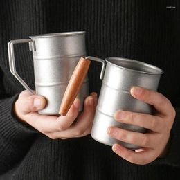 Mugs Stainless Steel High Quality Portable Mug Picnic Drinkware Set For Camping Drinking Insulated Water Cup