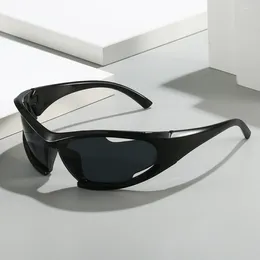Sunglasses Classic Wrap Around Y2k Women Retro Vintage Brand Design Fashion Shades Punk Sun Glasses Men Outdoor Goggles