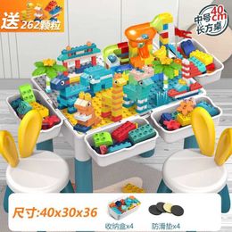 Magnetic Blocks Educational toys childrens building block tables multifunctional large particle assembly blocks with storage boxes childrens gifts WX5.17