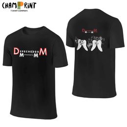 Men's T-Shirts Memento Mori Depeches Mode Band Men Two Sides T Shirt Novelty Ts Short Slve Crew Neck T-Shirts Cotton New Arrival Tops T240515