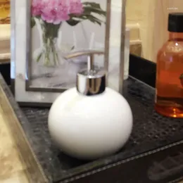 Liquid Soap Dispenser Bathroom Subpackage Fashion Press Ceramic Hand Sanitizer Bottle Shower Gel Shampoo Box