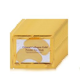 Eye Care Drop New Collagen Crystal Masks Anti-Puffiness Moisturising Anti-Aging Gold Powder Mask Delivery Health Beauty Skin Otzxv