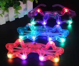 DHL LED Light Decor Glass Plastic Glow LED Glasses Light Up Toy Glass for Kids Party Celebration Neon SHow Christmas New Year deco3929798