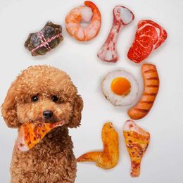 Kitchens Play Food Interesting squeeze toys suitable for small and mediumsized dogs puppies bite resistant simulated dogs meat seafood ice c