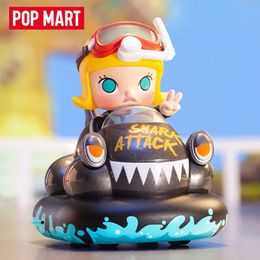 POP MART POPCAR Park Bumper Car Series Labubu Molly SKULLPANDA Car Blind Box Toys Mystery Box Mistery Caixa Action Figure Gift 240516