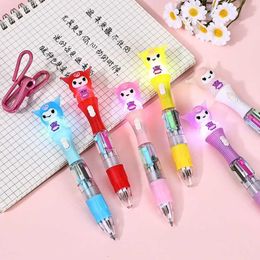 Projection Creative Four Color Light Pen Cute Cartoon Colored Kuromi Luminous Handbook Gift Advertising