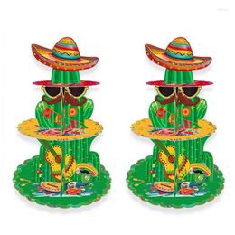 Baking Tools Fiesta Mexican Party Decorations 2Pcs Cupcake Stands For Topper Taco Holder Durable