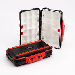 Fishing Waterproof Tackle Box Double Sided Opening and Closing Bait Tool Storage Multifunctional Goods 240510