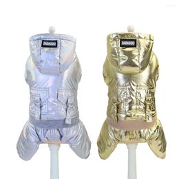 Dog Apparel 10PC/Lot Pet Clothes Winter Warm Jumpsuit Waterproof Down Jacket Overalls Small Hoodie Coats