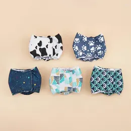 Dog Apparel Pet Menstrual Pants Washable Reusable Diapers Set Female Male Cloth Diaper Adjustable For Dogs