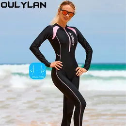 Women's Swimwear Oulylan Women Wetsuit One-Piece Swimsuits Kayaking Water Sports Quick Dry Snorkelling Surfing Clothes Four Seasons Diving