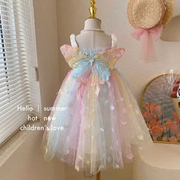 Girl's Dresses Girl Summer New Childrens Dream Elf Butterfly Baby Tank Top Princess Dress WX