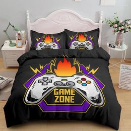 Bedding Sets Game Set Boys Kids Gift Modern Gamer Duvet Cover Colorful Euro Size Bed Covers