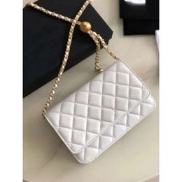 10A Retro Mirror Quality Designers Fashion Selling Classic Upgraded magnetic hardware womens chain wallets Denim fabric s bag Coin Purse Ca