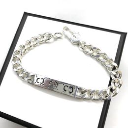 Bracelet Fashion explosion Personality Skull Bracelet Classic style 925 Silver Street Photo style bracelet Jewelry gift for men and women 18 cm 20cm