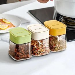 Storage Bottles Seasoning Box Container Spice Salt Canister Honey Jar Kitchen Supplies Pots Cruet