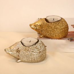 Harts Hedgehog Candle Holders Decoration Home Living Room Candlestick Ornament