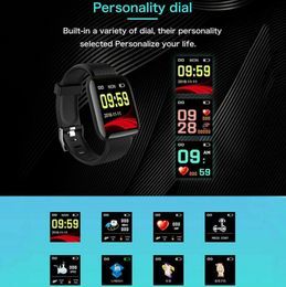Sport Watch Smart Watch Smart WristBand Real StepCount Smartwatch Armband Heart Rate Blood Pressure Fitness Tracker Sport Smartband för iOS Android