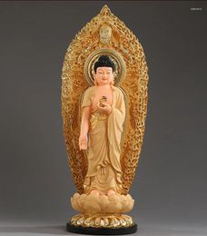 Decorative Figurines 54CM Large Southeast Asia Efficacious Protection Worship Buddha Amitabha Sakyamuni HOME Store FENG SHUI Gilding Statue