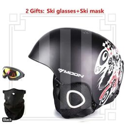 Moon Ski Helmets Man/women/kids Ski Helmet Adult Snowboard Helmet Skiing Equipment Goggles Mask and Cover Integrally-molded Safety Skateboard 249