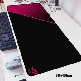 Mouse Pads Wrist Rests ROG ASUS 900x400 XXL Rubber Small PC Mouse Pad Game Mouse Pad Accessories Desktop Keyboard Pad Computer Laptop Cute Felt Pad J240510