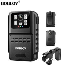 Sports Action Video Cameras BOBLOV WIFI Mini Human Camera 1080P Wearable Pocket Camera with Bicycle Stand Police Camera Motorcycle Camera WiFi Application Control