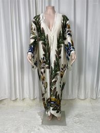 Africa Europe Kimono Women Cardigan Stitch Cocktail Sexcy Boho Maxi African Holiday Batwing Sleeve Silk Robe